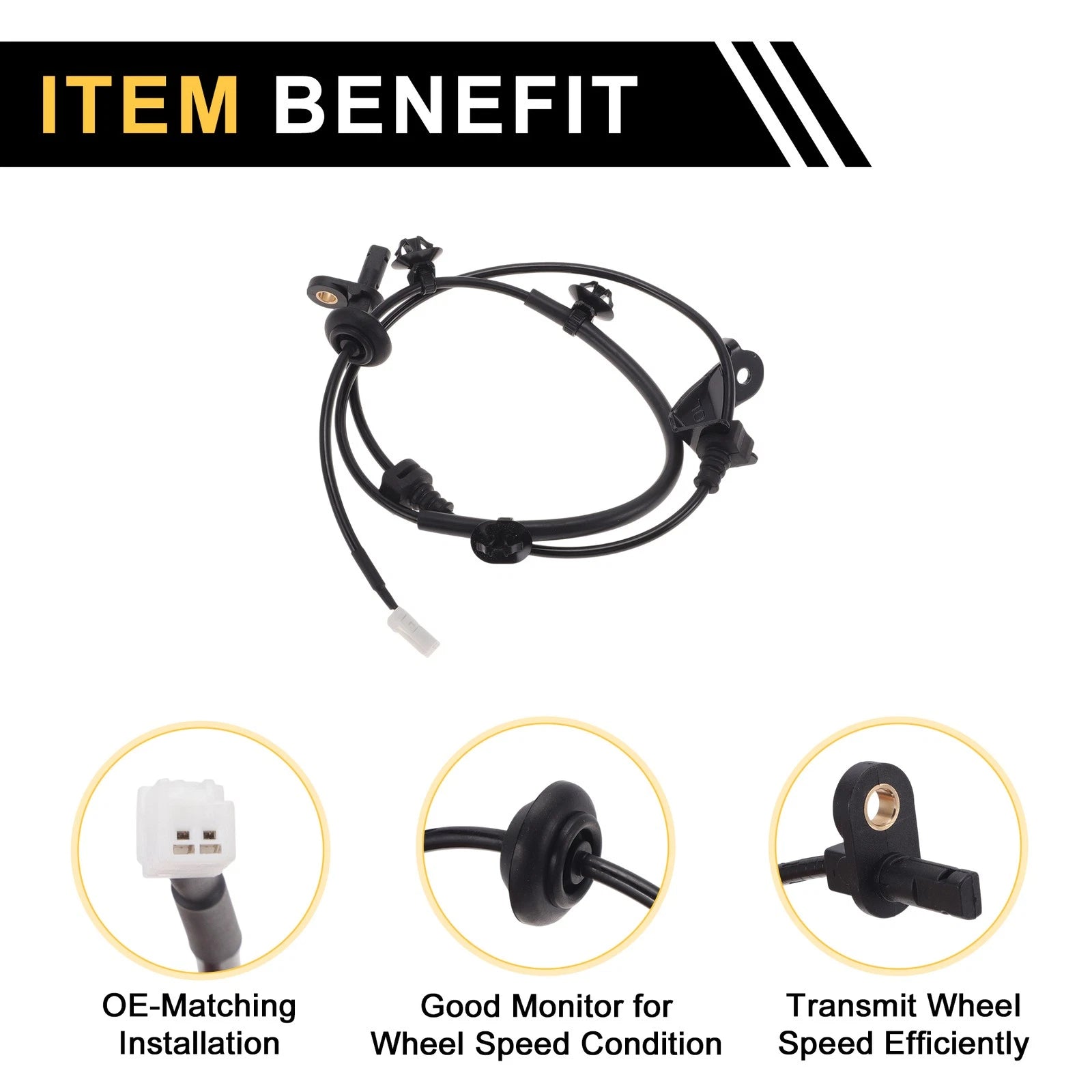 ABS Wheel Speed Sensor No. 57475TJ0M01 for Honda City (2012–2014) Rear Left