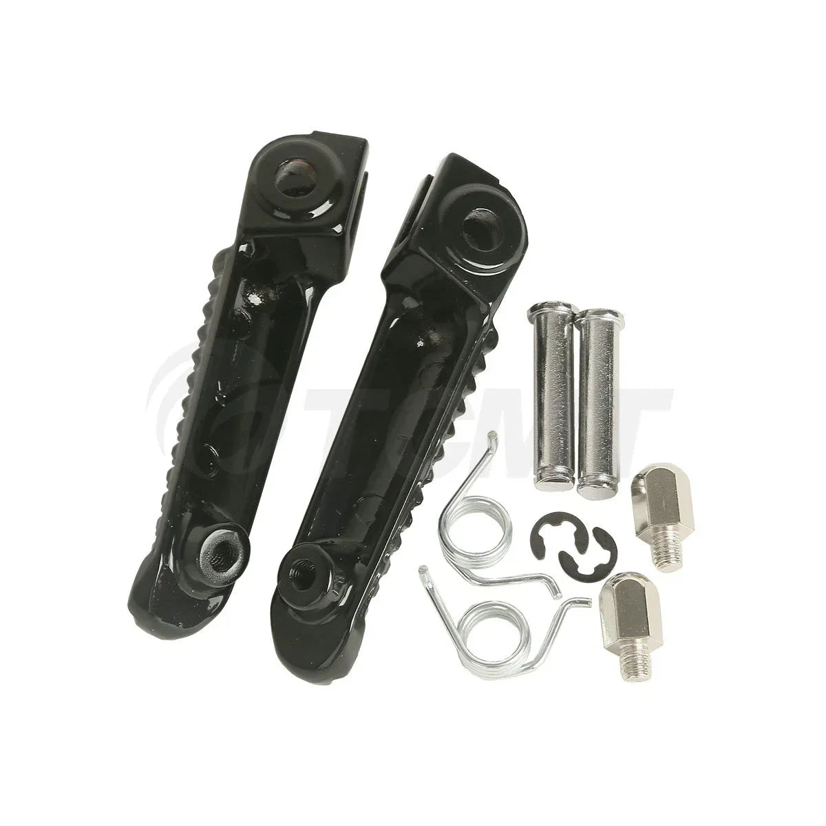 Black Left & Right Front Footrest Pegs for Yamaha YZF R1 (1998-2025)