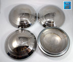 Stainless Hubcaps Set V8 Script Replacement for 1940–1941 Ford Car Truck