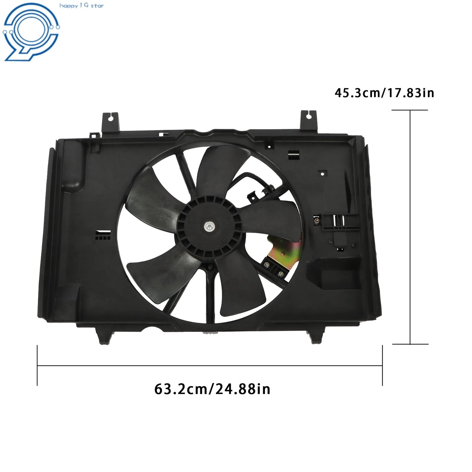 Radiator Cooling Fan with Resistor for Nissan Versa (2007–2012)