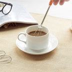 1pc Manual Whisk Beater Stainless Steel Tool for Coffee Cooking Mixer