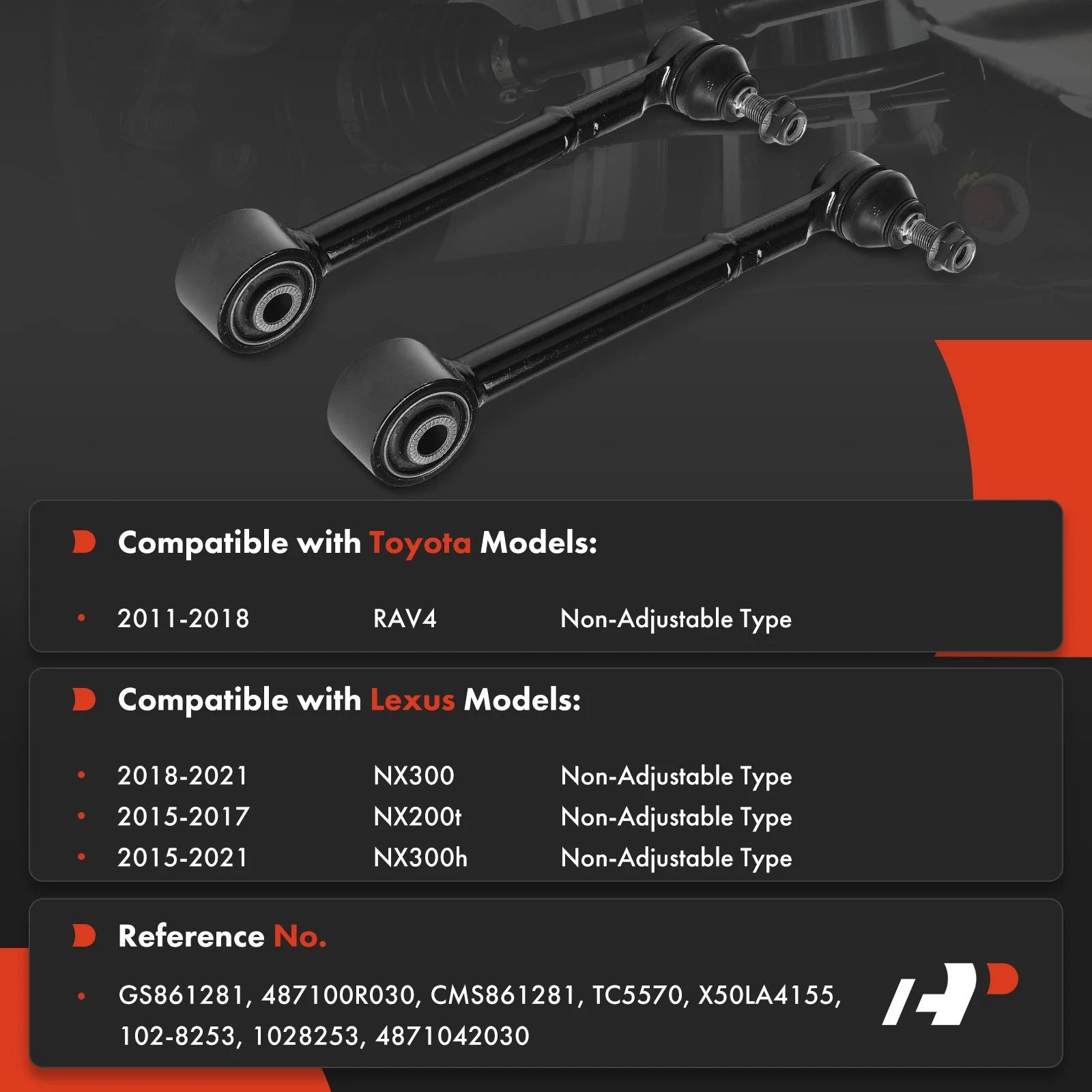 Rear Lower Forward Control Arm Ball Joint Assembly for Toyota Lexus (2020–2024)