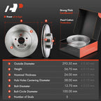 Front Disc Rotors, Brake Pads & Wheel Hub Bearing for Subaru Outback