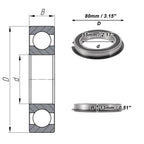 Deep Groove Ball Bearing 55x80x13mm for Scooter Skateboard (1 Pc)