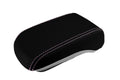 Console Lid Armrest Cover for Mitsubishi Lancer (2008–2016) Carbon Fiber Pink Stitch