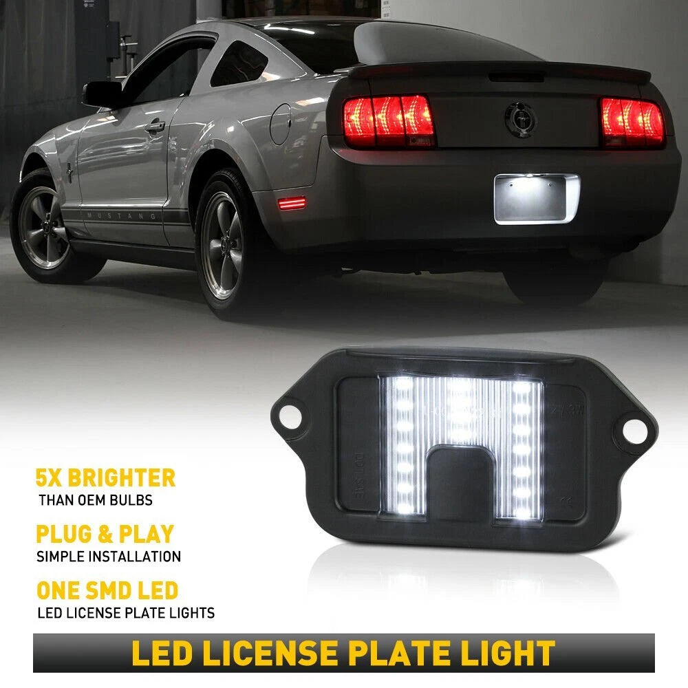 Canbus LED License Plate Light Housing for Ford Mustang (2005–2009)