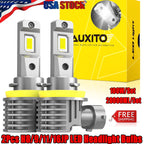 2Pcs H8/H9/H11 LED Headlight Bulb 20000LM 100W Low High Beam for