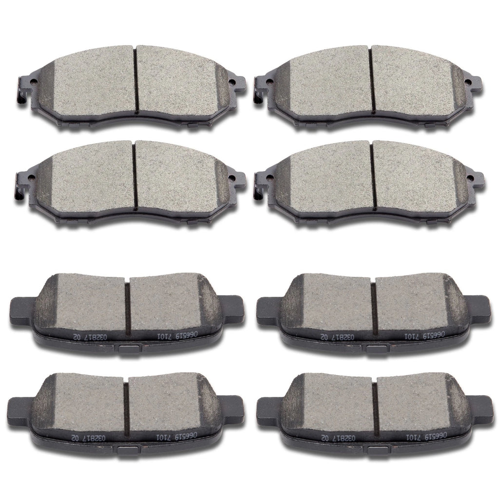 Ceramic Brake Pads for Infiniti EX35 FX35 G25 M35 QX70 Nissan 370Z