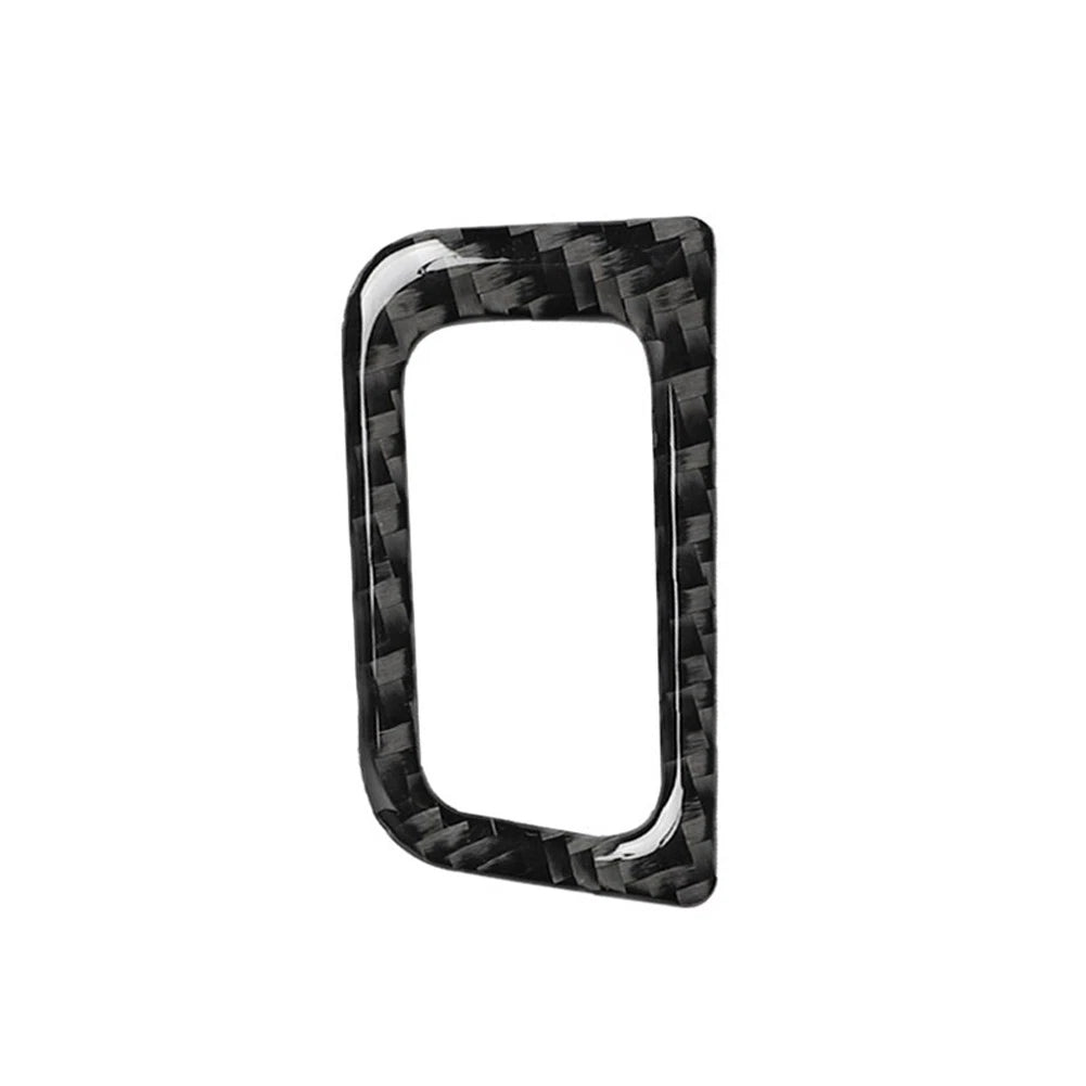 Rear Trunk Switch Button Frame Trim for Audi A6 A7 (2012–2018) Carbon Fiber Black