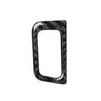 Rear Trunk Switch Button Frame Trim for Audi A6 A7 (2012–2018) Carbon Fiber Black