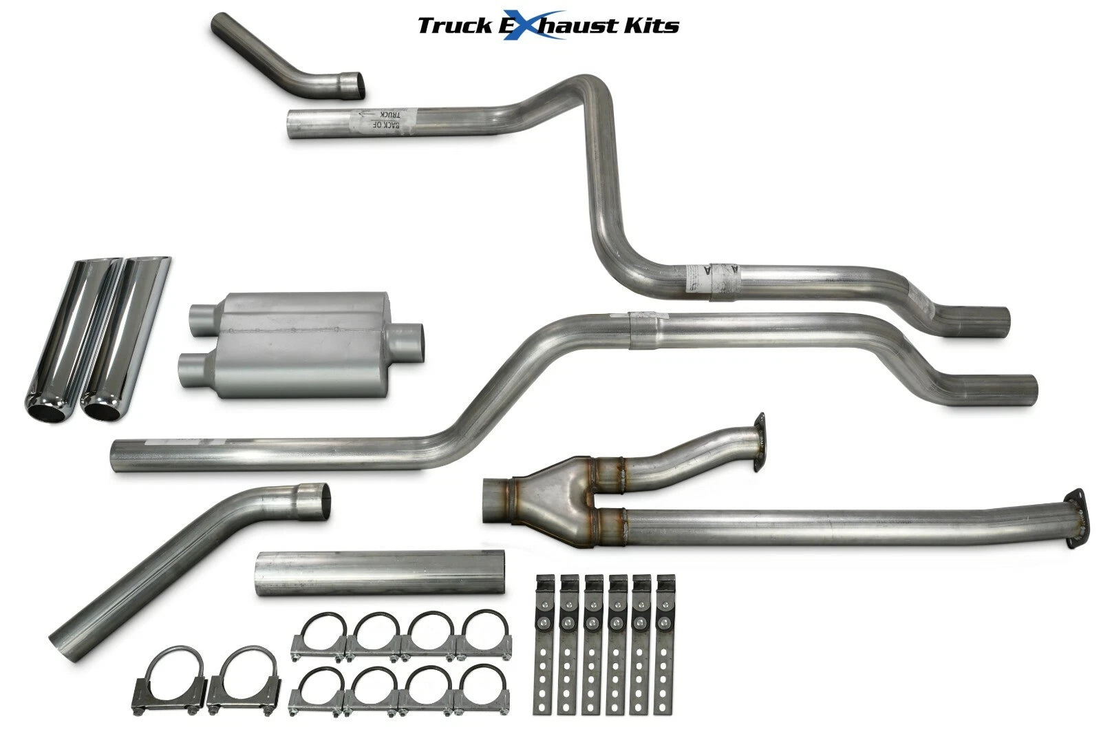 2.5" Dual Exhaust Kit for Toyota Tundra (2014–2021) - Chrome Tip
