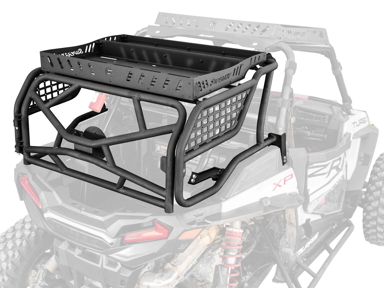 SuperATV Outfitter Sport Bed Rack for Polaris RZR XP Turbo (2016–2019)