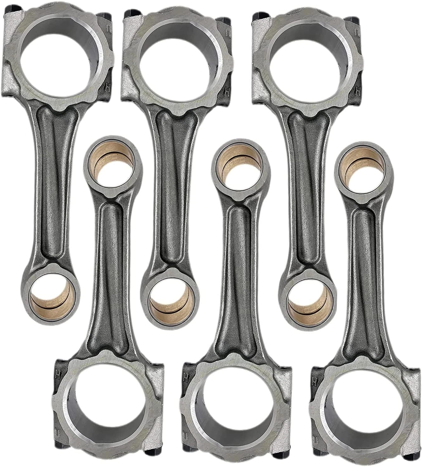 6X Connecting Rod 1J700-22012 for Kubota V2607 V2607T (2000–2023)
