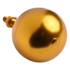 3 Inch Gold Anodized Aluminum Ball Ornament for Flagpole