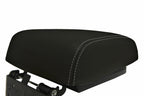 Leather Console Lid Armrest Cover for Mitsubishi Montero (2001–2006) Gray Stitch
