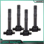 Set of 4 Ignition Spark Coils for Acura TSX 2.4L (2004–2008) RDX 2.3L (2007–2012)