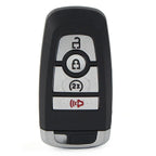 Replacement Remote Key Shell Fob 4 Button for Ford Edge (2017-2020)