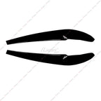 Pair Gloss Black Headlight Eye Lids Covers for BMW X3 (2011–2013)