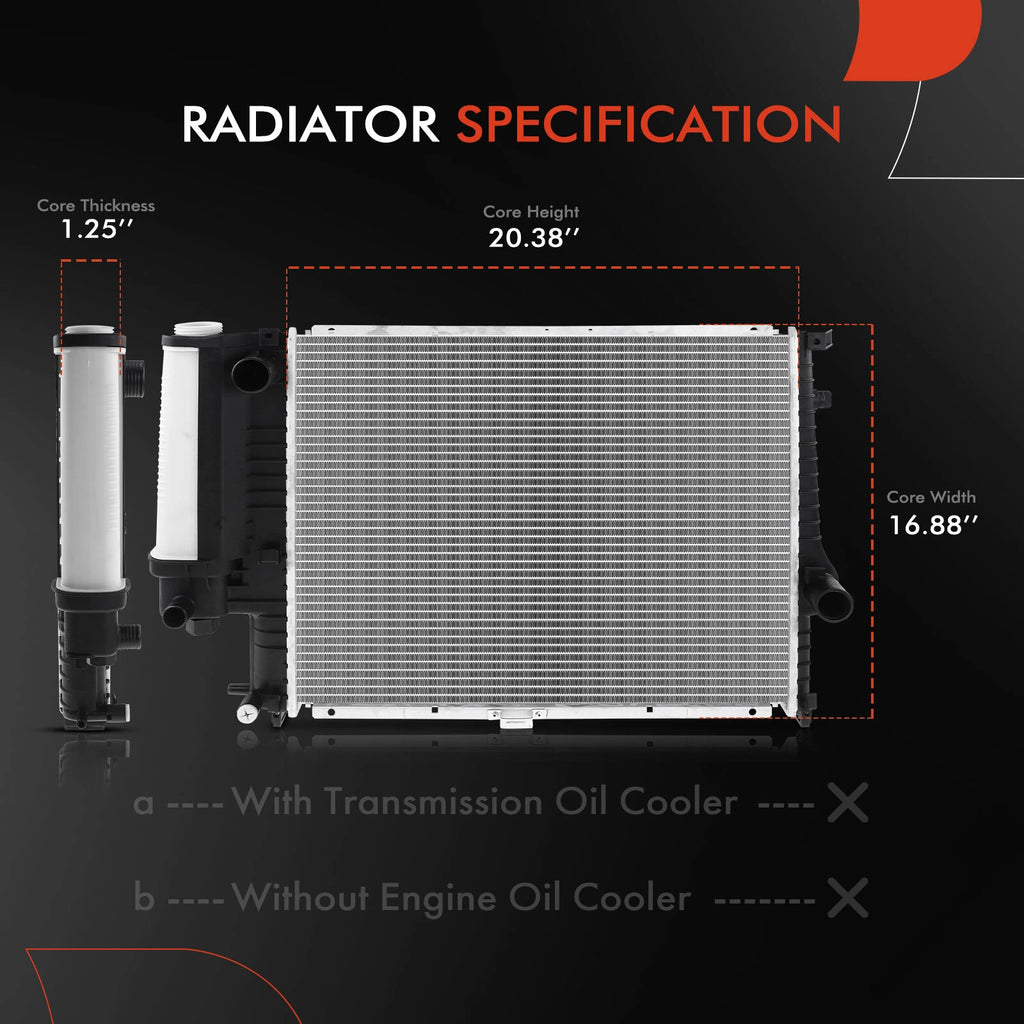 Radiator for BMW 525i E34 (1990-1995)