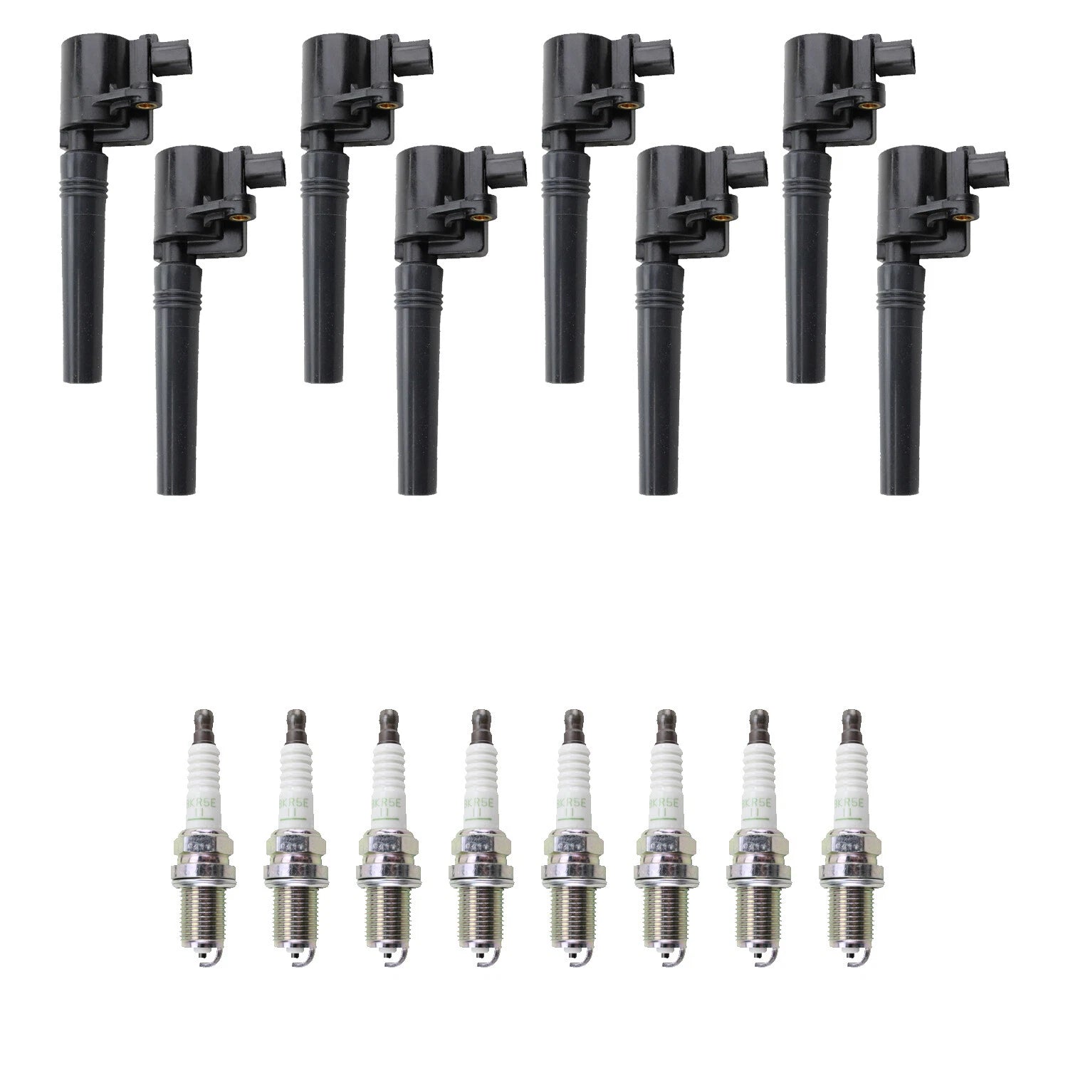 Set of 8 Ignition Coils & NGK Spark Plugs for Ford Thunderbird LS (2002–2005)