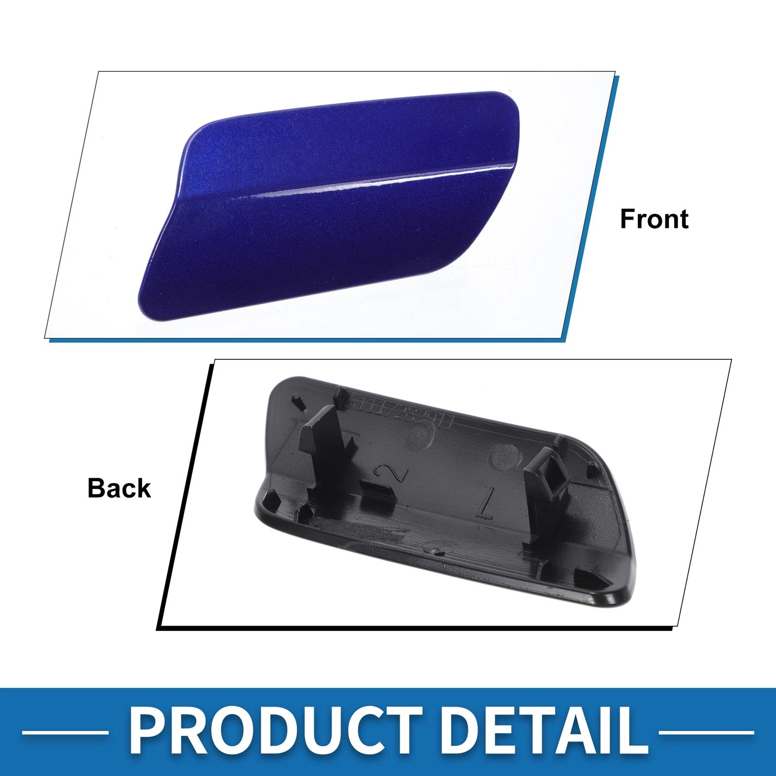 Front Left Washer Nozzle Cover Cap No. 51117282911 for BMW 640i (2012–2015)