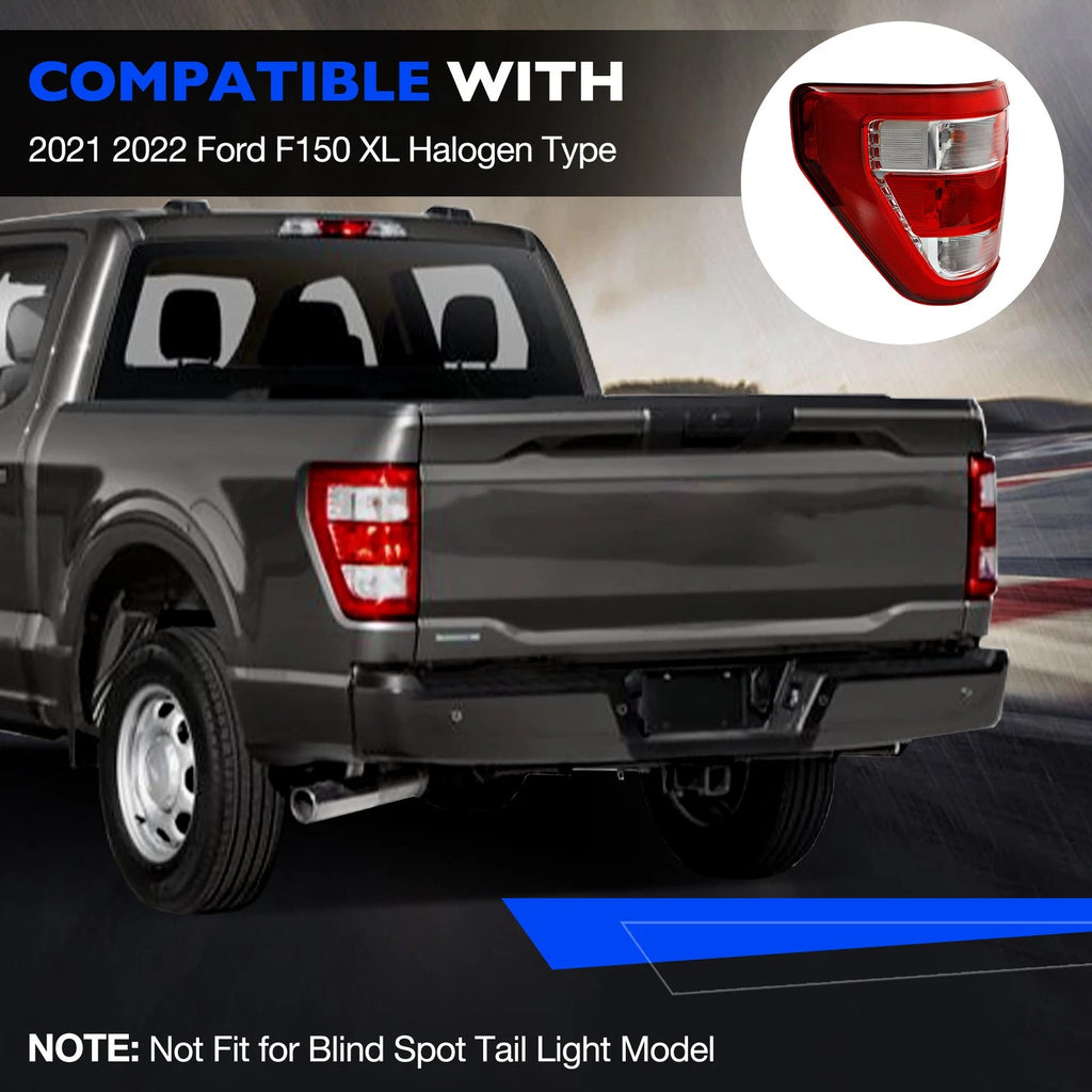 2X Tail Light Brake for Ford F150 XLT (2021-2023) Halogen Upgrade Raptor Style