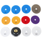 12PCS Diamond Polishing Pads for Granite Concrete Marble (Wet/Dry) 4 Inch