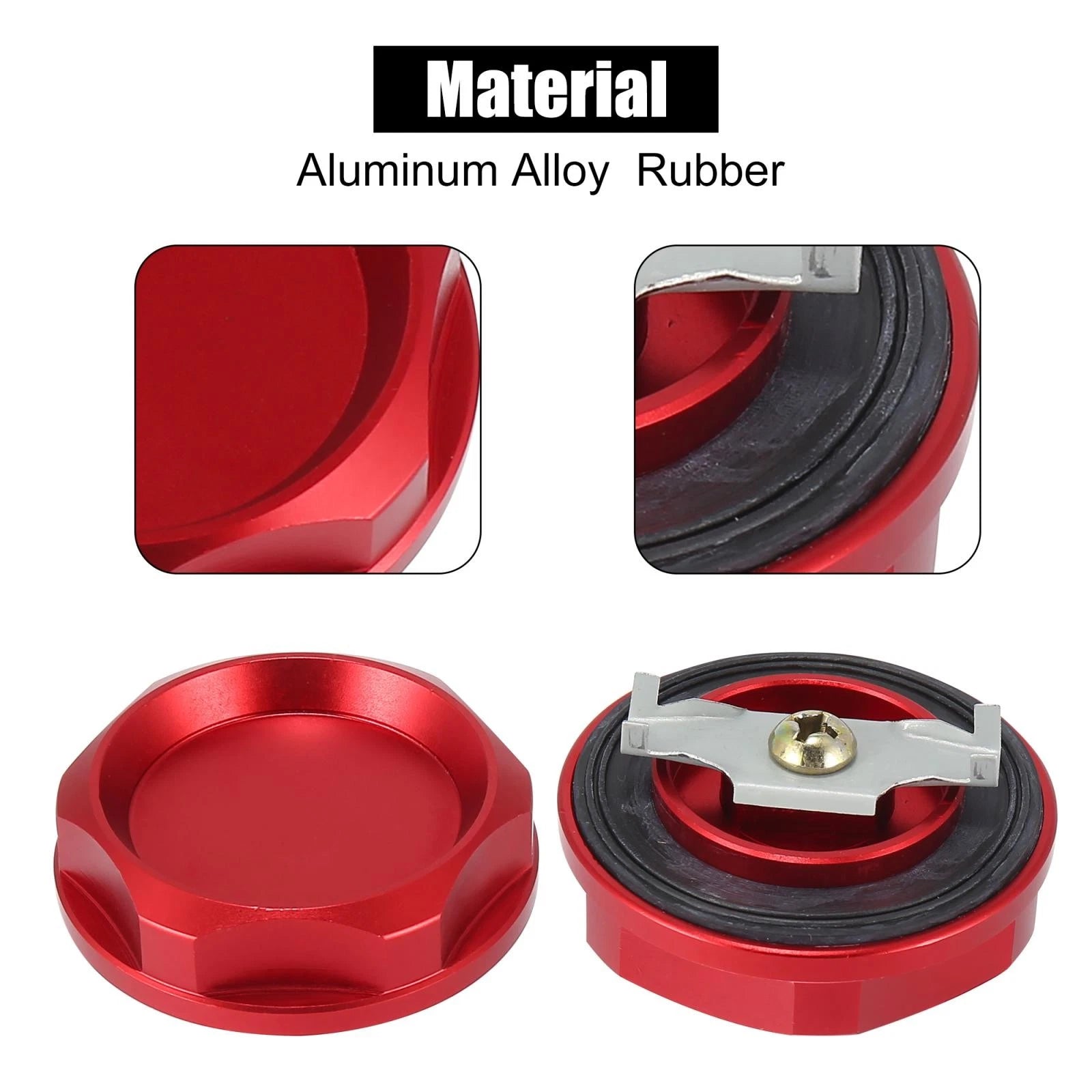 Red Aluminum Alloy Oil Filler Cap for Mitsubishi 