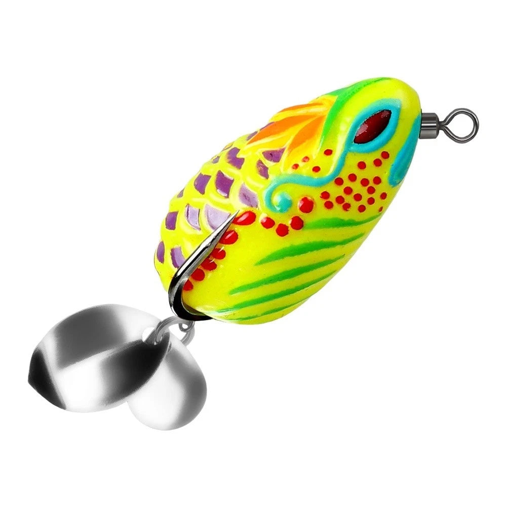 Soft Frog Lure 3.5cm 7g with Double Hooks for Freshwater Fishing