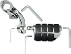 Chrome Motorcycle Foot Pegs for Harley (Fits 1.25" Bars)