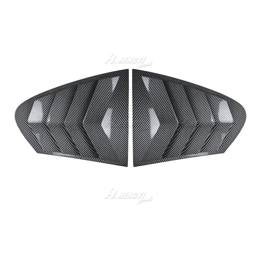 Carbon Look Rear Side Window Louver Vent Cover for BMW 5-Series (2011–2017)