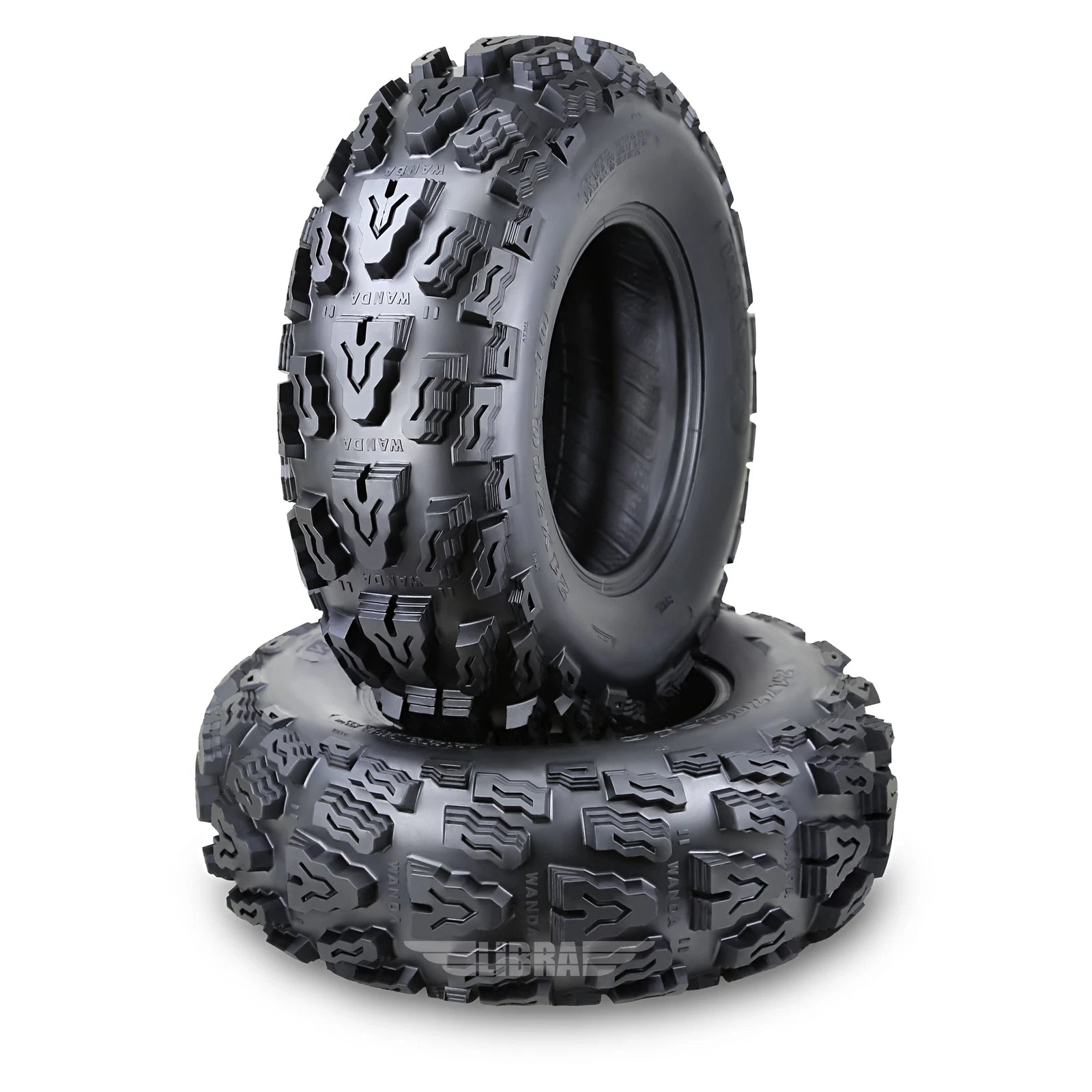 Set of 2 WANDA Sport ATV Tires 21x7-10 21x7x10 4PR Deep Tread for ATV