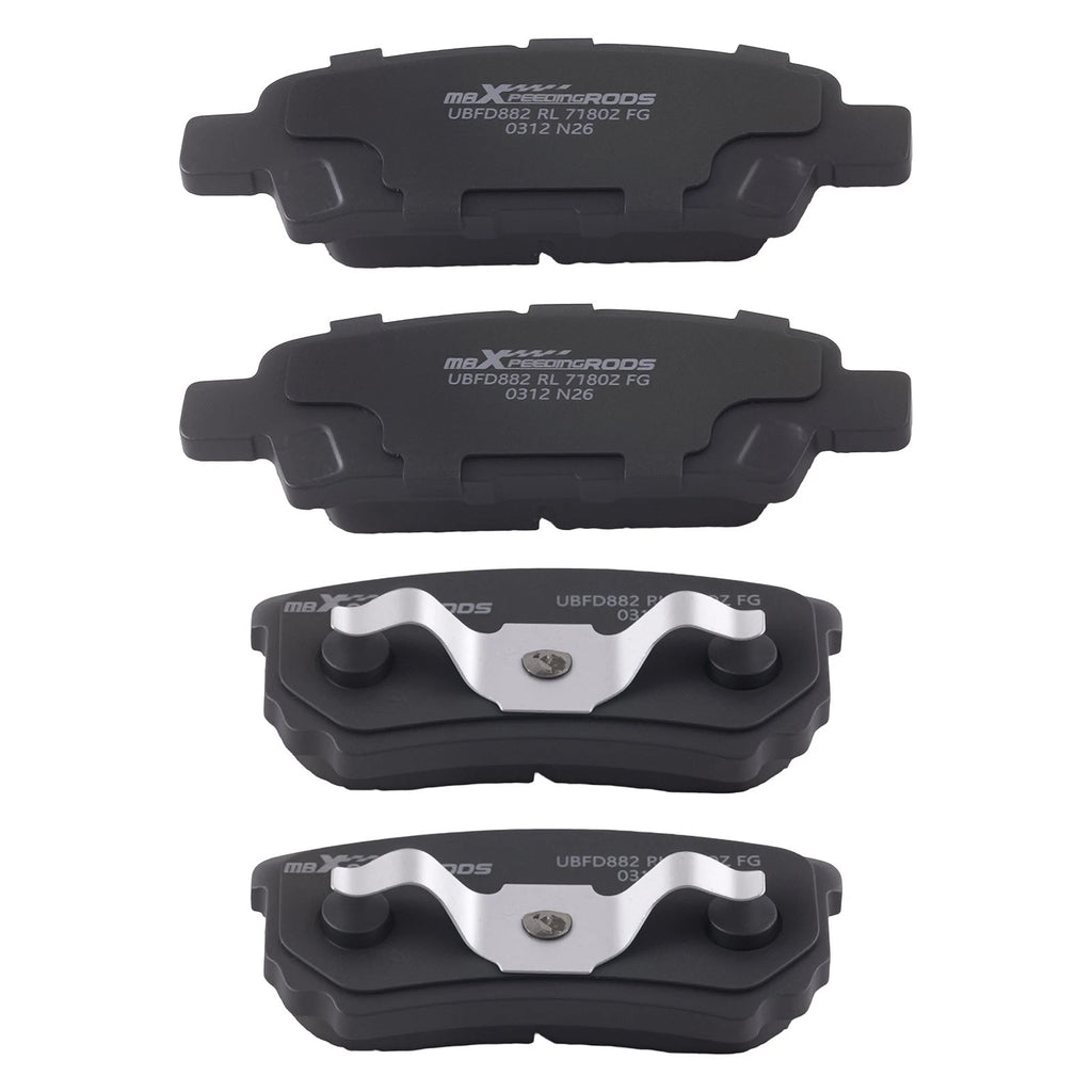 8pcs Ceramic Brake Pads Set for Mitsubishi Lancer (2004–2016) P866 P1037