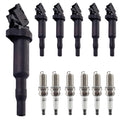 6X Ignition Coils + 6X Iridium Spark Plugs for BMW 128i 328i 525i 528i Z4 (2008–2013)