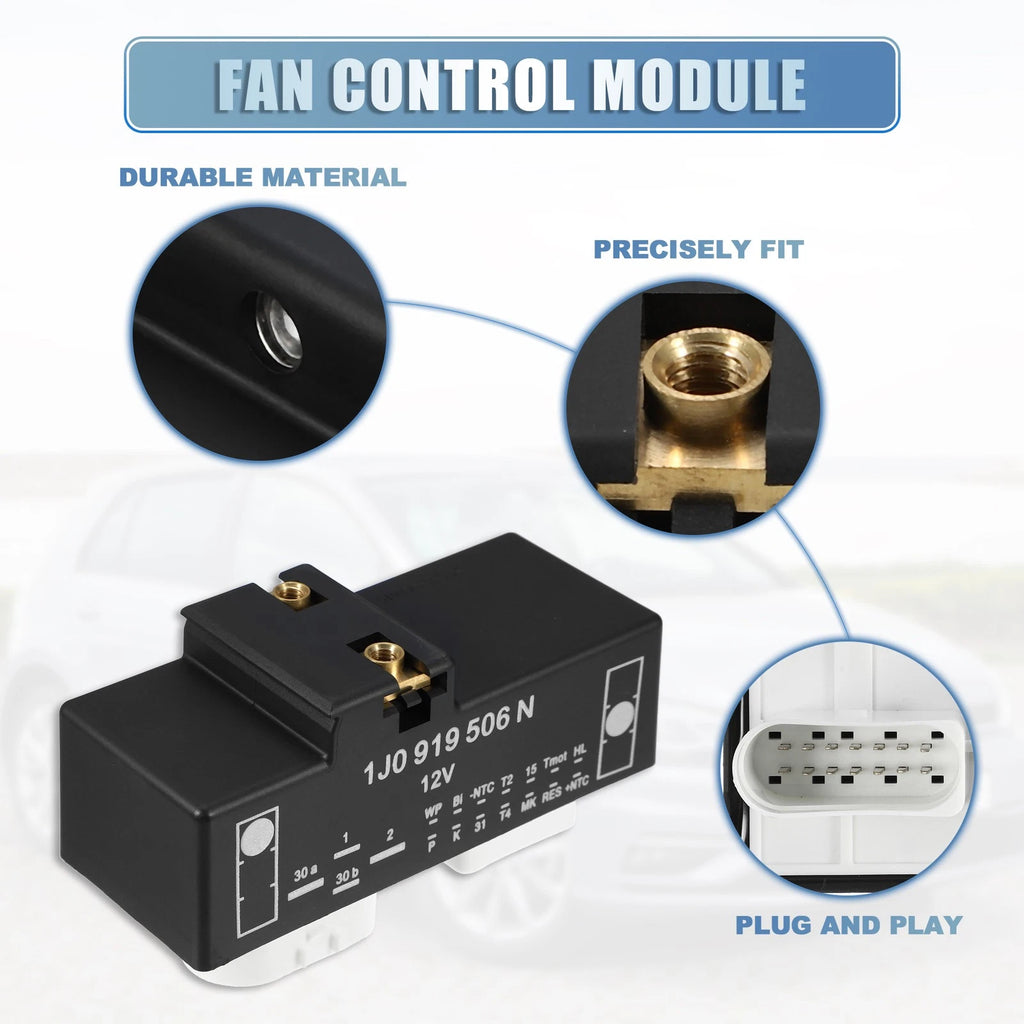 Radiator Fan Control Module for Volkswagen Golf (2002–2005) 1J0919506N