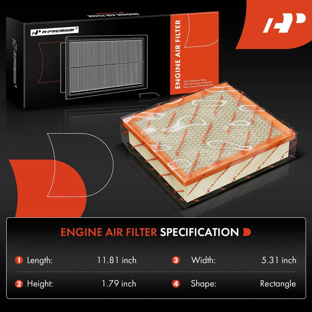 2X Engine Air Filter for Ford Five Hundred Freestyle (2005-2007)