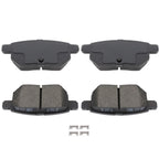Set of 4 Rear Brake Discs Rotors and Ceramic Pads for Toyota Corolla (2015–2019)