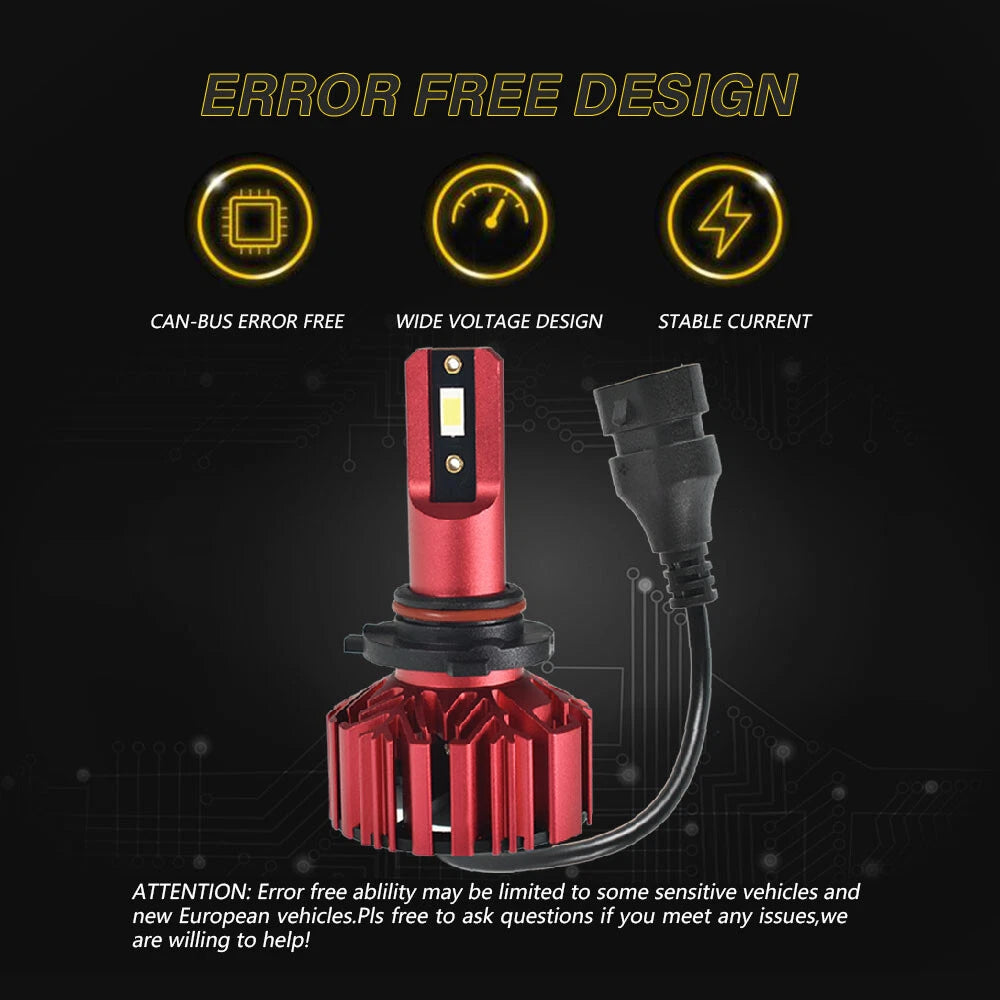 2X LED Headlight Bulbs for