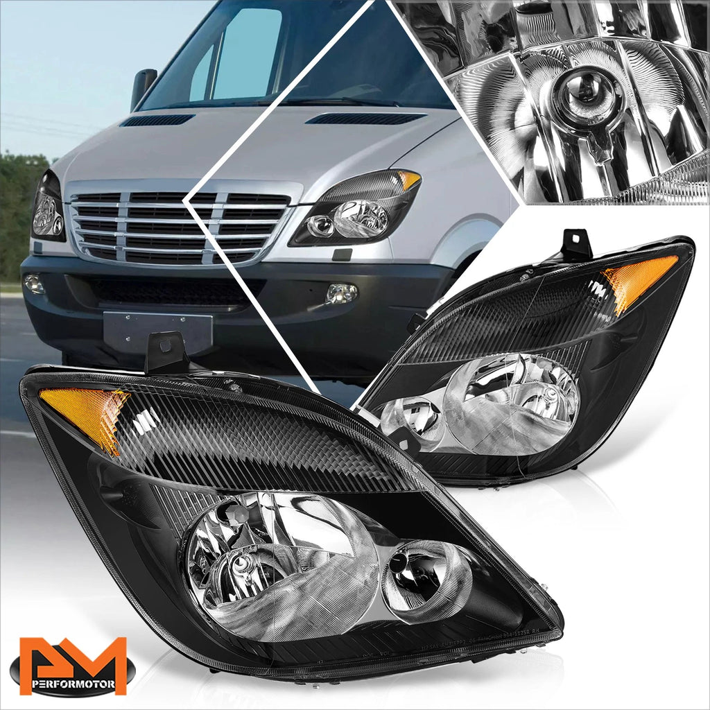 Driver Side Black Amber Headlight for Ford Expedition (2003–2006)