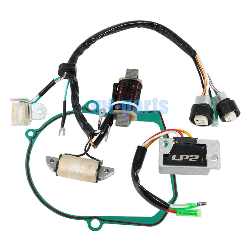 Magneto Stator Coil + Regulator Rectifier + Gasket for Yamaha YFM100 (1987–1988)