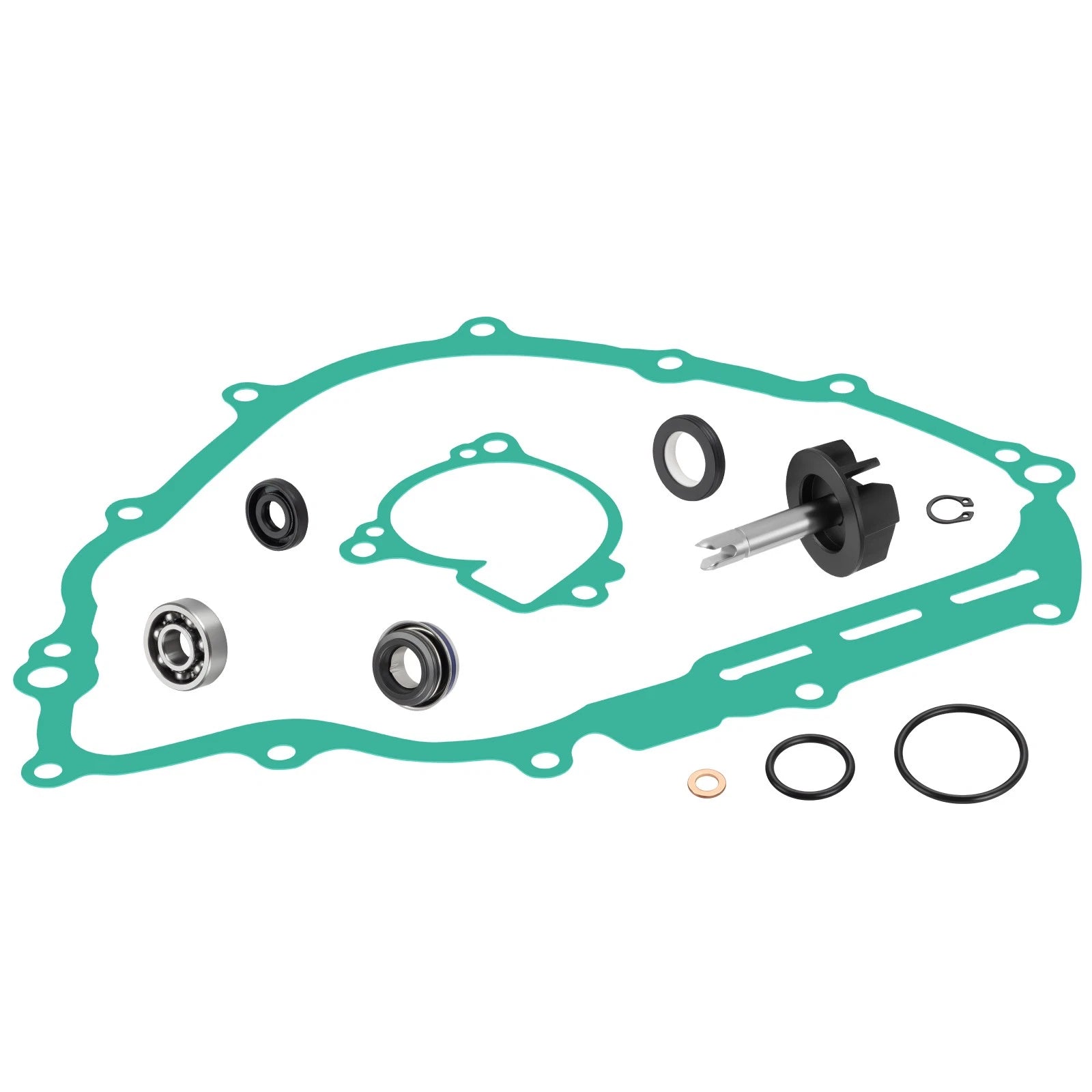 Water Pump Rebuild Kit & Impeller Shaft for Yamaha Rhino 700 (2008–2013)