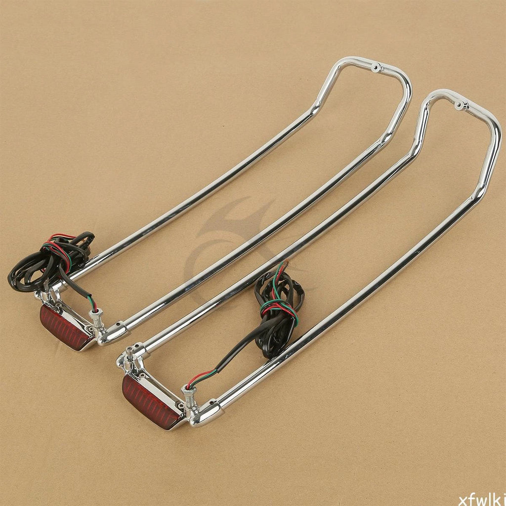 Saddlebag Lid Rails for Harley Touring Road Glide (1994–2013) Black/Chrome