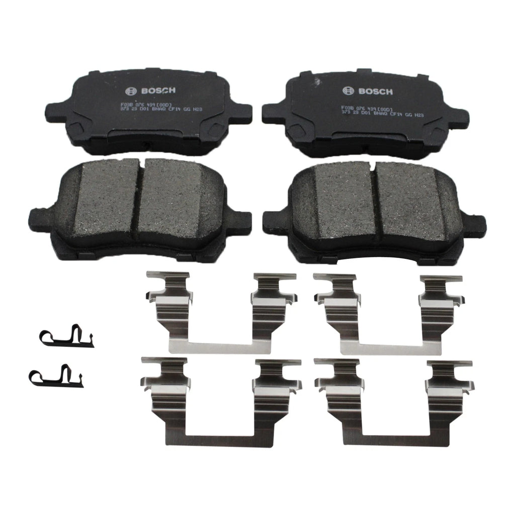 Front Rotors & Bosch QuietCast Ceramic Brake Pads Kit for G6 Malibu Aura (2005–2010)