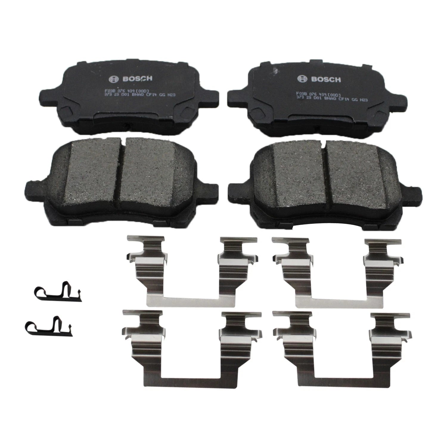 Front Rotors & Bosch QuietCast Ceramic Brake Pads Kit for G6 Malibu Aura (2005–2010)