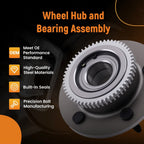 Front Complete Wheel Hub for Dodge Ram 1500 RWD (2000-2001) with ABS