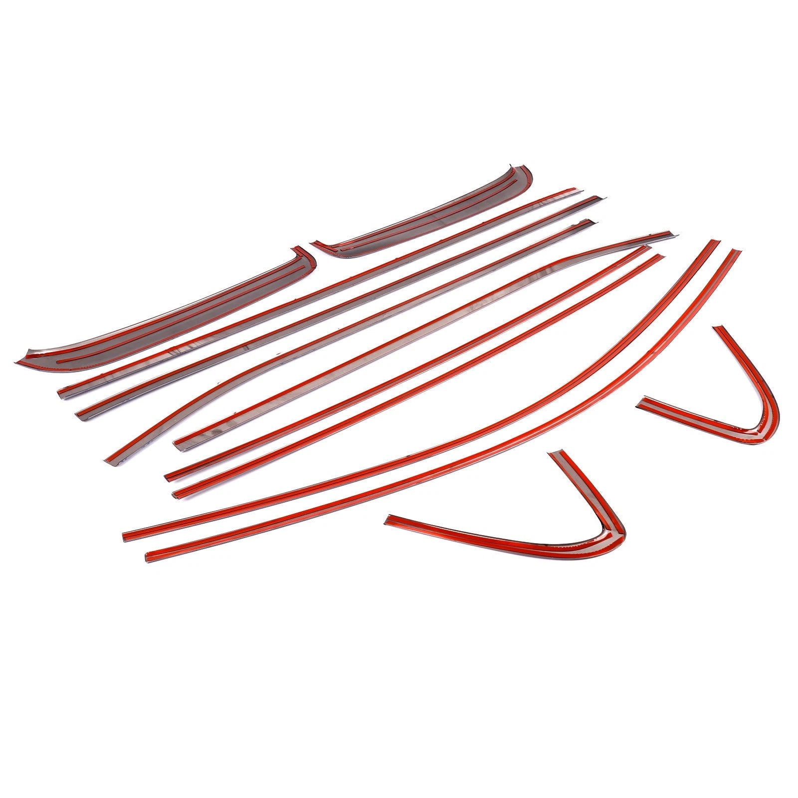 Silver Stainless Steel Window Sill Molding Strip Trim for GMC Sierra 1500 (2019–2026)