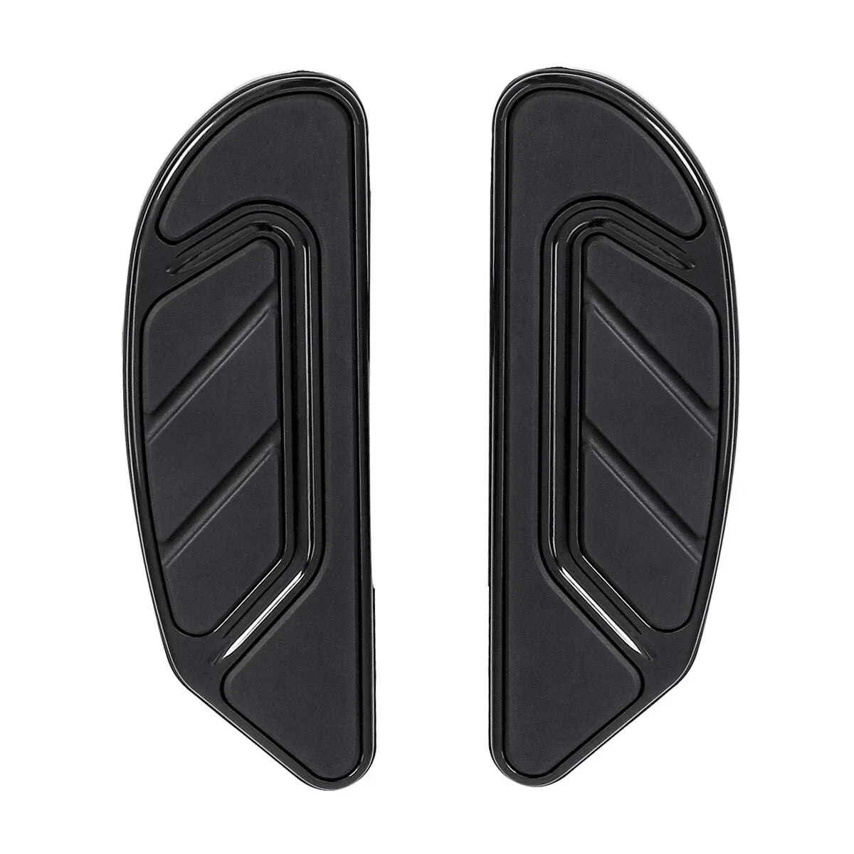 Black Driver & Passenger Footboards for Harley Touring (1986-2024)