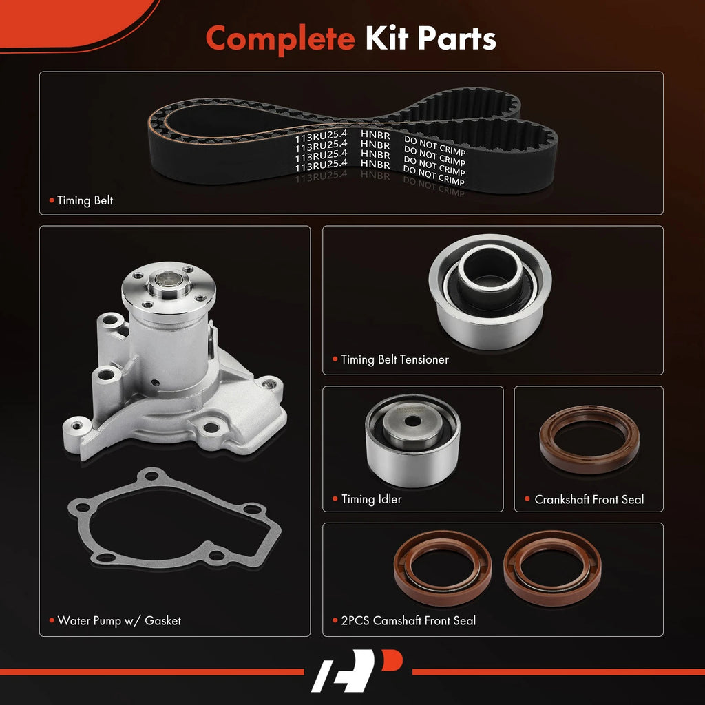 7X Timing Belt & Water Pump Kit for Hyundai Elantra (1999–2007) Kia Sportage