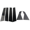 Set of 6 Door Trim Cover Kit Black Pillar Posts for Honda Civic (2016–2020)