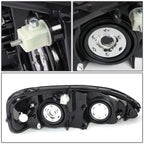 Set of 2 Black Housing Clear Side Headlights for Grand Prix (2004–2008)
